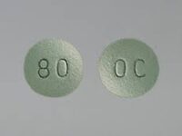 Oxycontin OC 80 mg Tablet