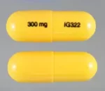 IG322 300 mg Pill Yellow Capsule image