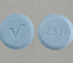 V 2531 blue rounded pill